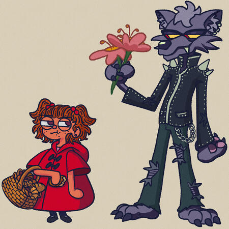 little red and the wolf